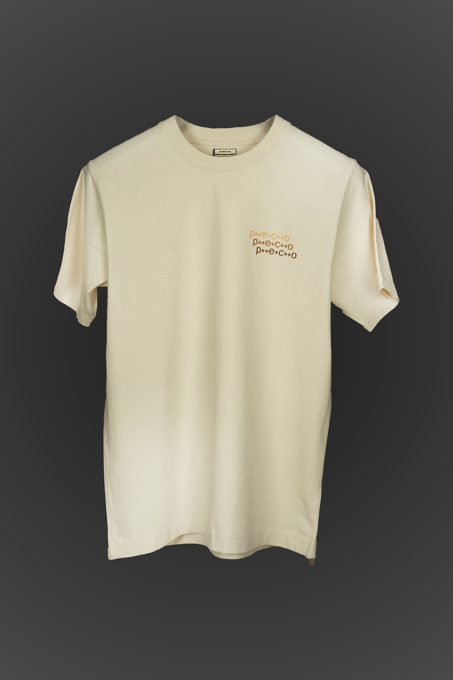 ¨Triple Logo¨ Tee Beige